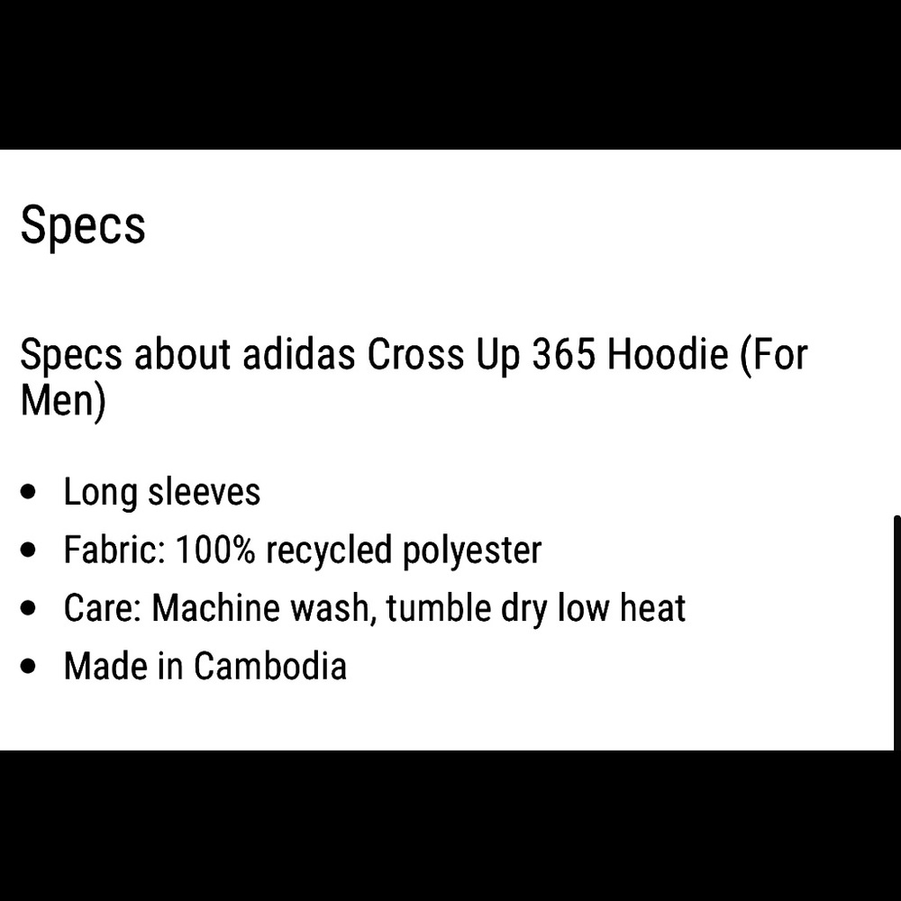 NWT Men’s Adidas Aeroready 365 Hoodie - Picture 4 of 6